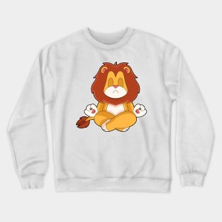 Lion Yoga Fitness Meditation Crewneck Sweatshirt